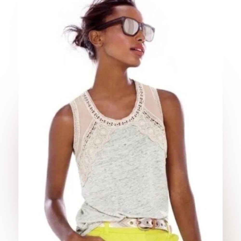 J Crew Linen Tank Top